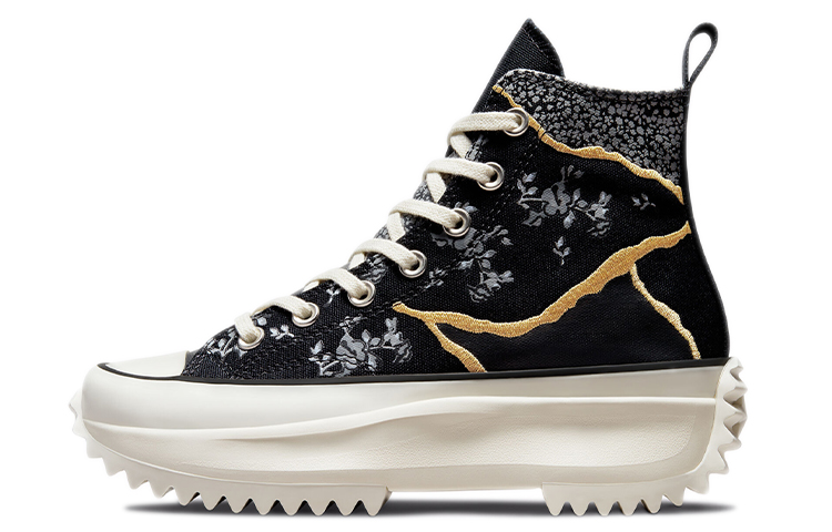 Кеды Converse Run Star Hike Golden Repair (черно-серые)