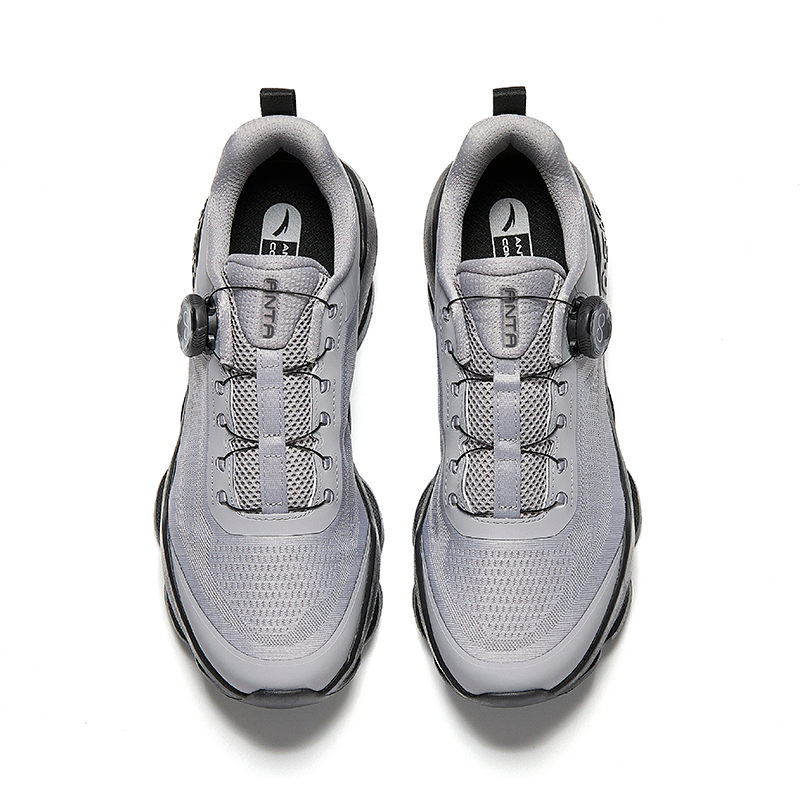CHAOJIANTA Slip Resistant Abrasion Resistant Low top Training Shoes Men’s Gray Black