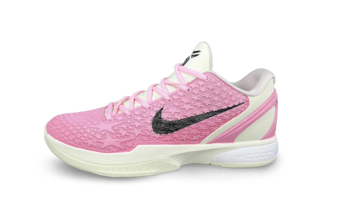 Nike Zoom Kobe 6 Protro 'All Star 2.0' Slip Resistant Anti Rollover Low top Basketball Shoes Unisex Pink