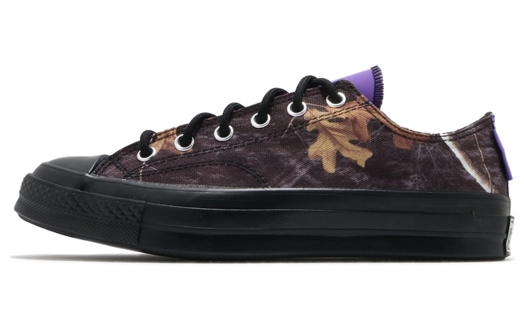 Converse 1970s Chuck Taylor All Star Gore-Tex, comfortable and fashionable low-top canvas shoes, same style for men and women, purple print