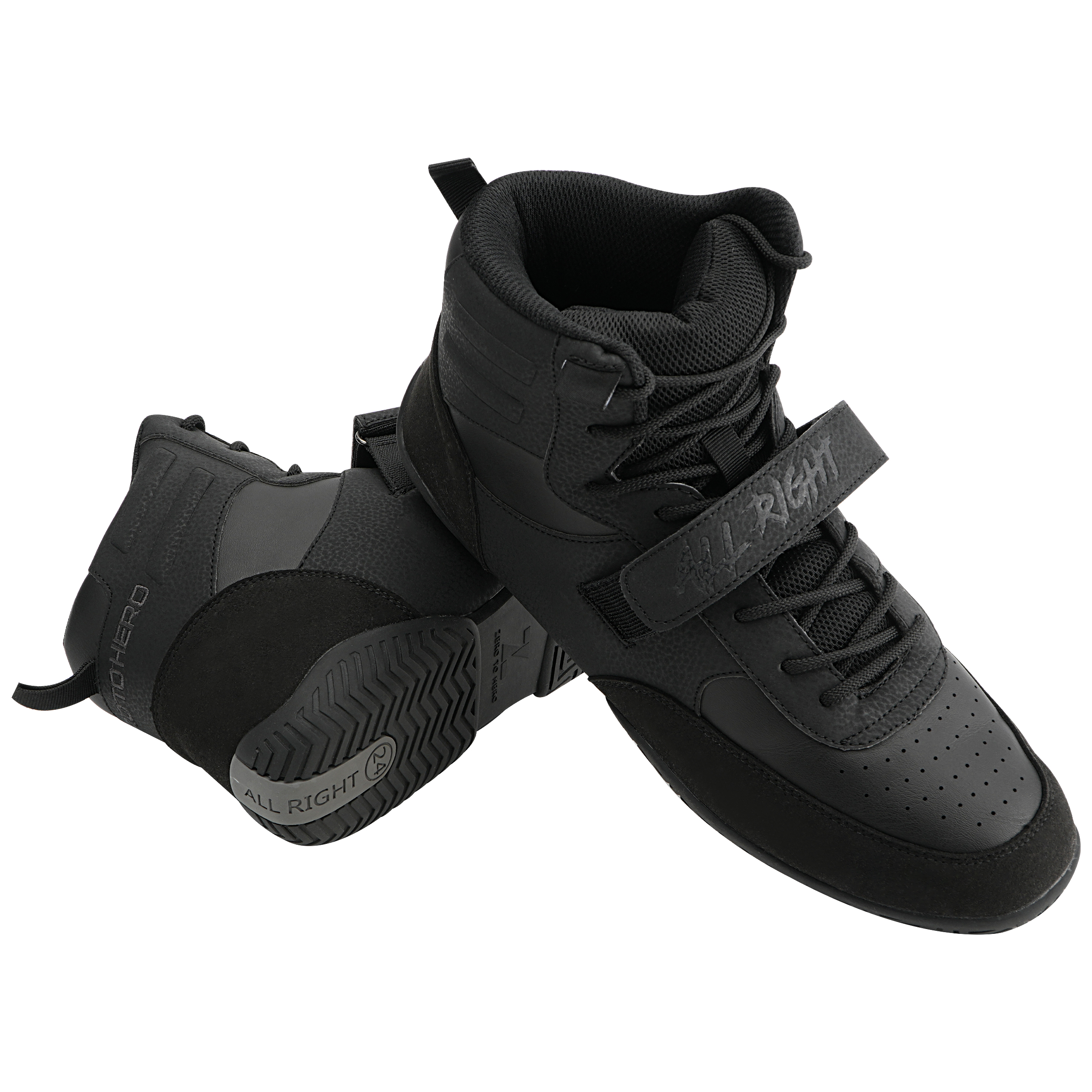 ZERO TO HERO Abrasion Resistant Slip Resistant High top Training Shoes Unisex Black