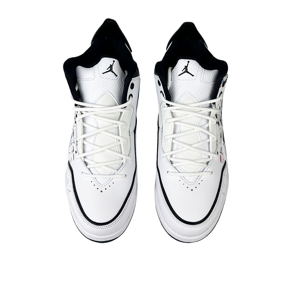 Jordan Courtside 23 Slip Resistant Abrasion Resistant Mid top Vintage Basketball Shoes Men’s Black White