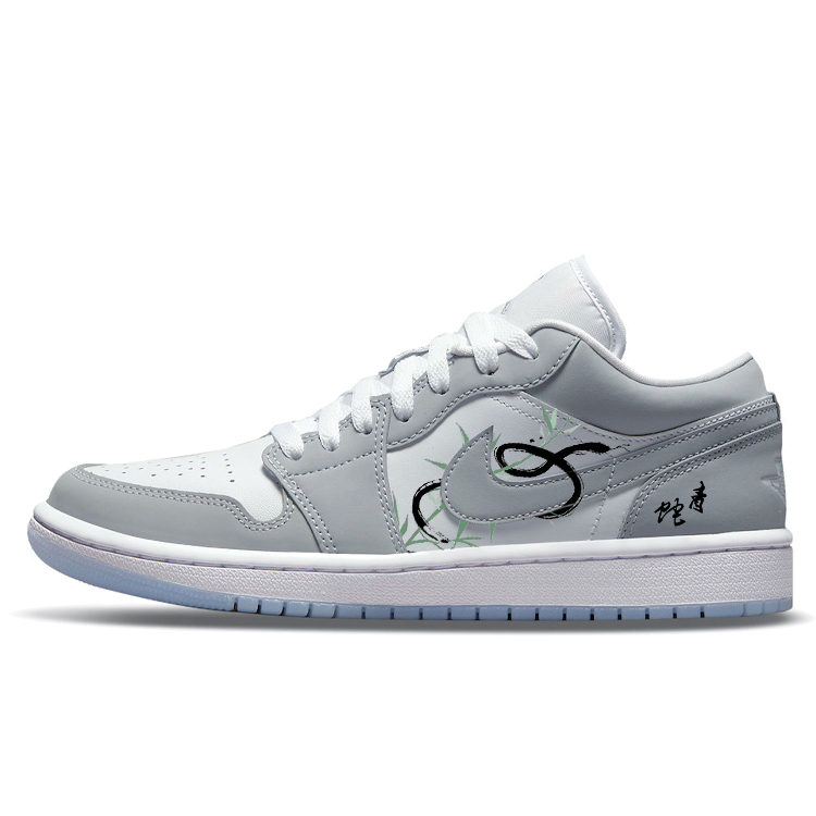 Jordan Air Jordan 1 Vintage Basketball Shoes Women’s Low Top Gray/White