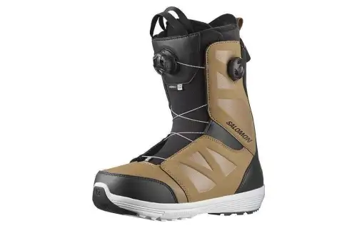 SALOMON Thermal Abrasion Resistant Cushioning Crew Snow Boots Men's Brown
