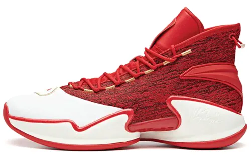 Anta Basketball Series KT-Yan Thompson Shock Absorbing Anti-Slip Retro Basketball Shoes Men's White Red