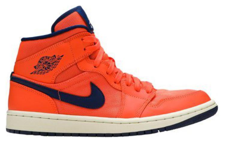 Jordan 1 Mid Turf Orange Blue Void Women’s