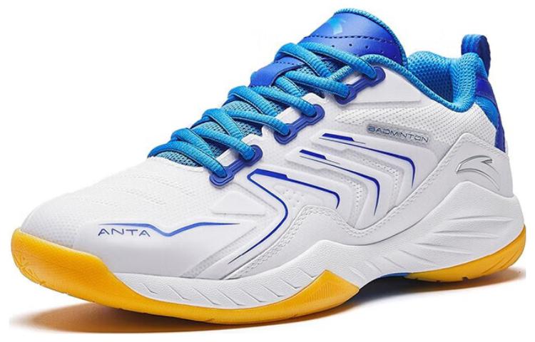 Anta Cushioning, Wear Resistant Low top Badminton Shoes Men’s Blue White