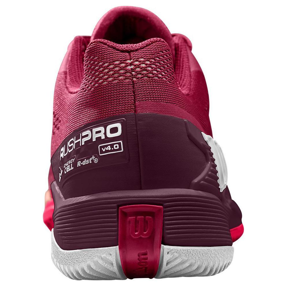 Wilson Rush Pro 4.0 Comfortable Low top Tennis Shoes Women’s Red