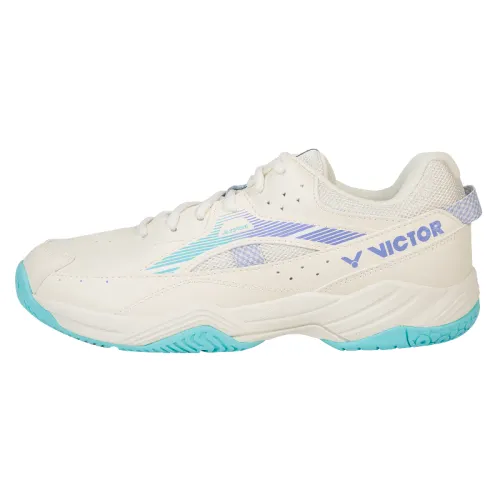 VICTOR A170Ⅱ Comfortable and stylish, non-slip and wear-resistant support, low-top badminton shoes, same style for men and women, moonlight white gray turquoise