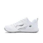 Li Ning Rocket Shoe 2.0 Slip Resistant, Breathable, Lightweight Low top Badminton Shoes Unisex White Silver