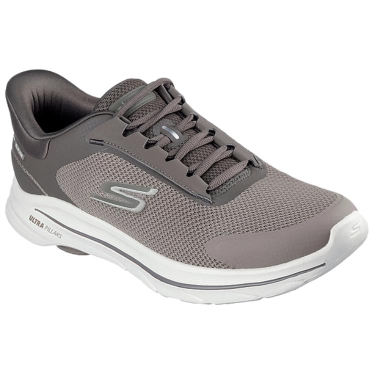 Skechers Go Walk 8 Low top Casual Shoes Men’s Brown White