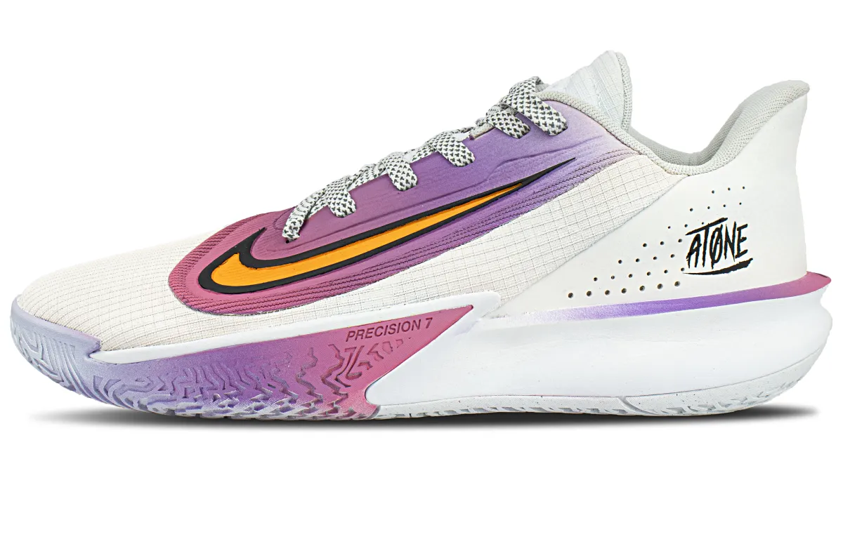 Nike Precision 7 Fabric Cushioning Low top Basketball Shoes Men's Purple