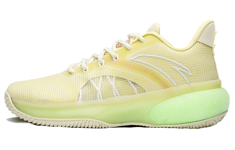 ANTA Basketball Collection Basketball Shoes Men’s Low Top Neon Light Green/Princess Green