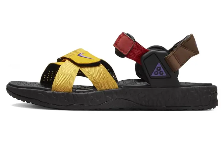 Nike ACG Deschutz Beach Sandals Unisex Yellow Black