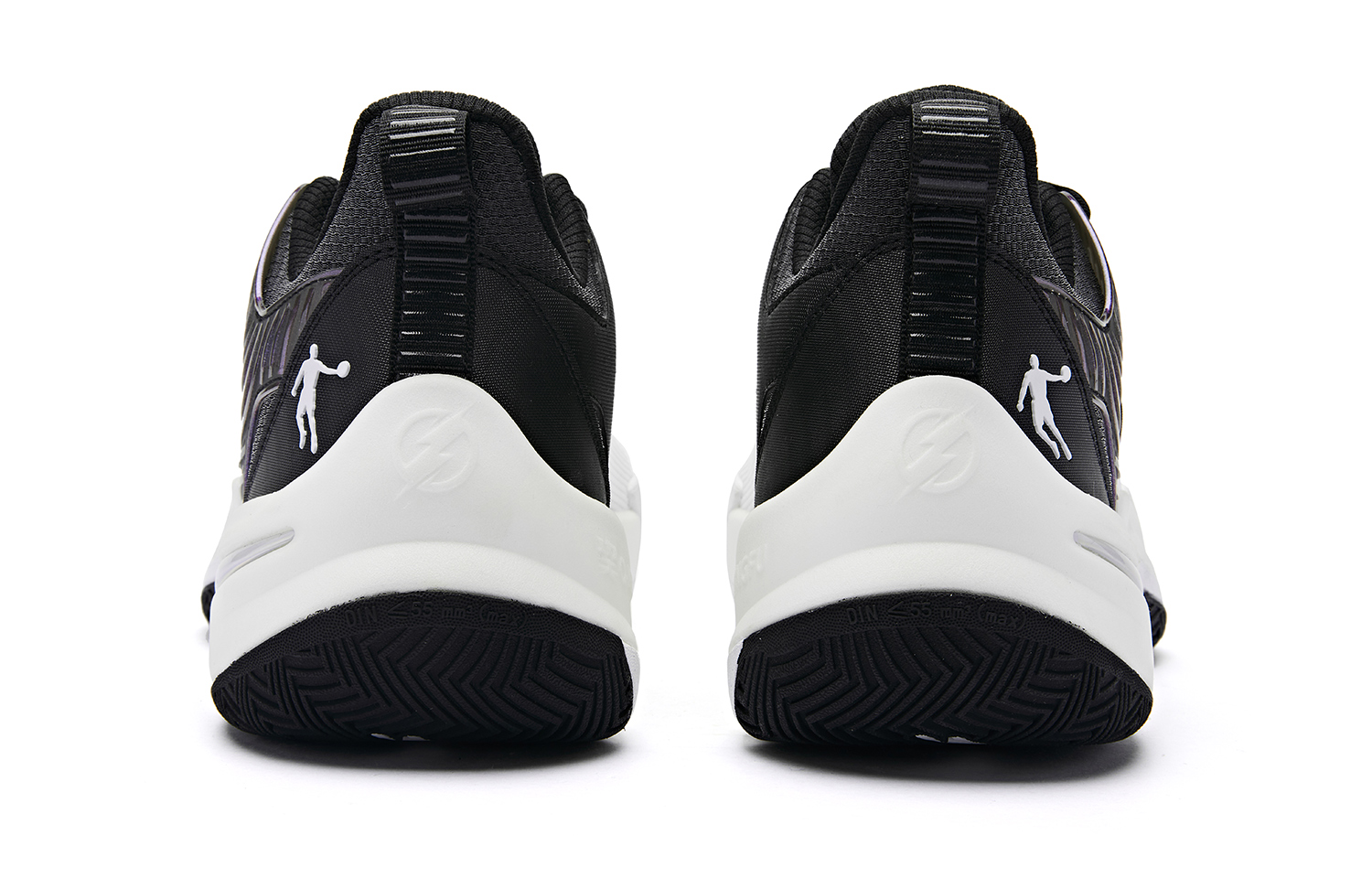 QIAODAN Thorn 7 TEAM Comfortable Round Toe Cushioning Slip Resistant Low top Basketball Shoes Men’s White