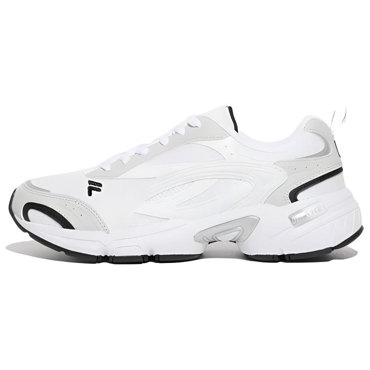 FILA Taurus V3 Synthetic Leather Comfortable And Breathable Low top Chunky Sneakers Unisex White