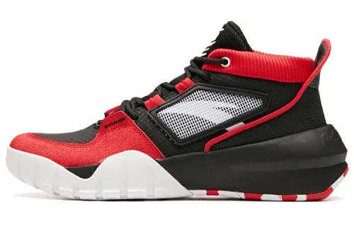 Anta Basketball Collection Mid top Basketball Shoes Men's Black Red