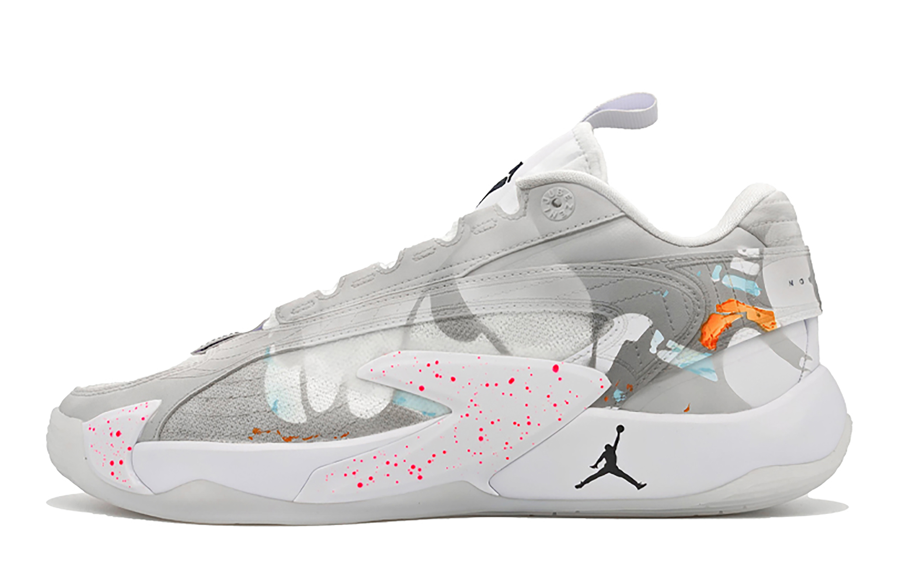 Jordan Luka 2 Mountain Top Artistic, Lucky Duck, Premium Gray, Gradient Deconstruction, Artistic Versatile