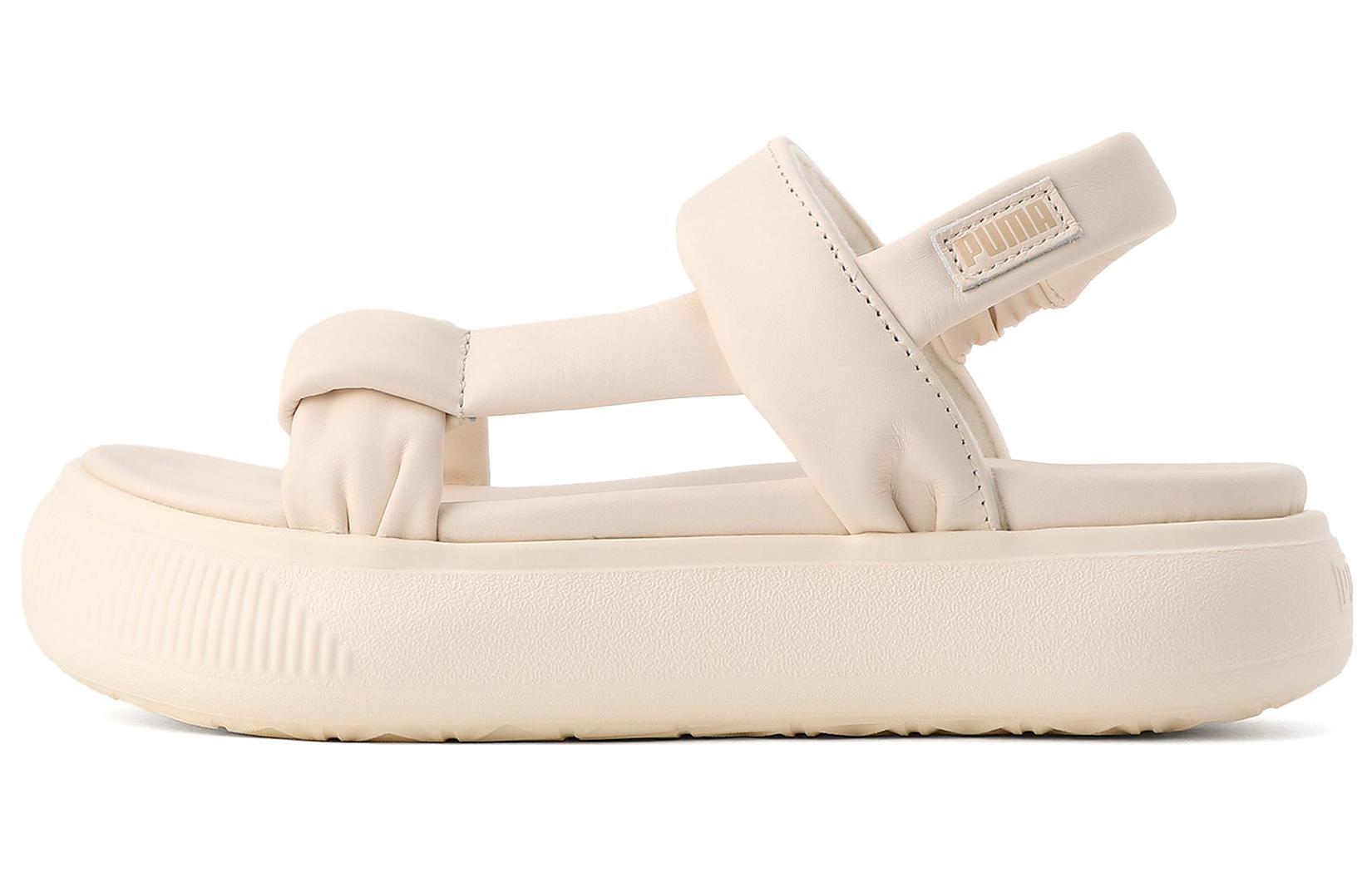 PUMA SUEDE MAYU Leather Slip Resistant Abrasion Resistant Sports Sandals Women's Beige