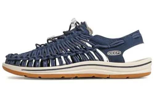 Keen Uneek Comfortable Beach Sandals Men's Marine Blue