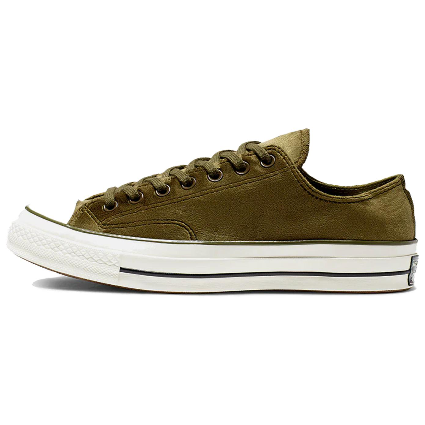 Кеды Converse Chuck 1970s Velvet Low Top (зеленые) — фото 1