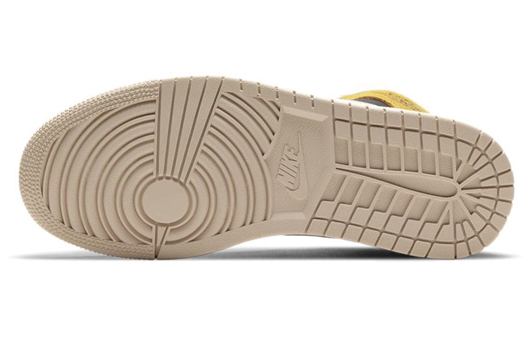 Женские кроссовки Jordan Air Jordan 1 Mid SE "Particle Beige" (розово-черно-оранжевый) — 粉/黑/橘 — фото 6