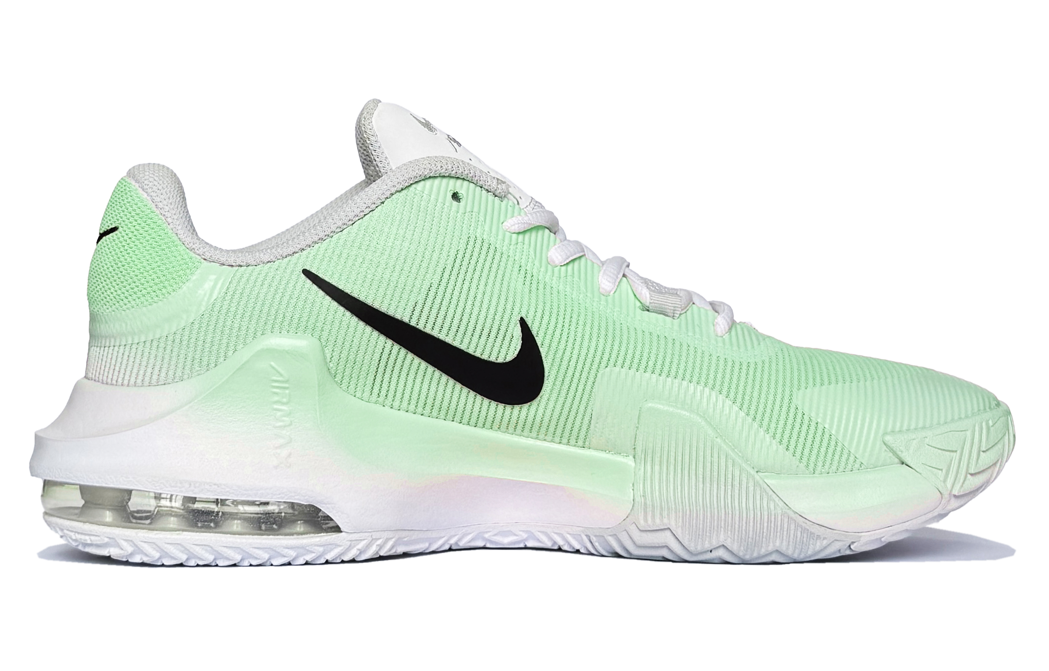 Nike Air Max Impact 4 Lunar Post, Firefly Forest Abrasion Resistant Low top Basketball Shoes Men’s Green White