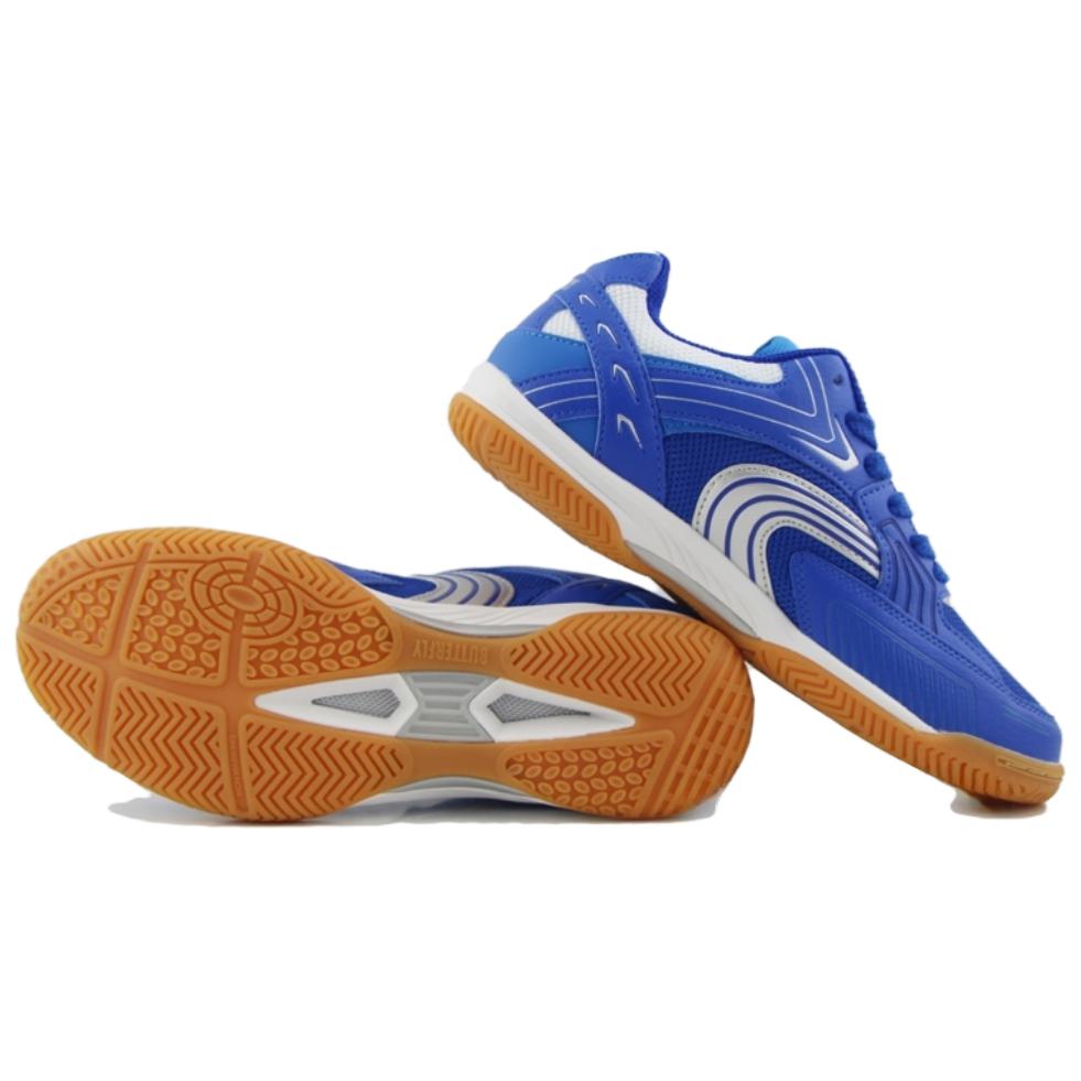 Butterfly Slip Resistant, Abrasion Resistant, Breathable Low top Training Shoes Unisex Blue