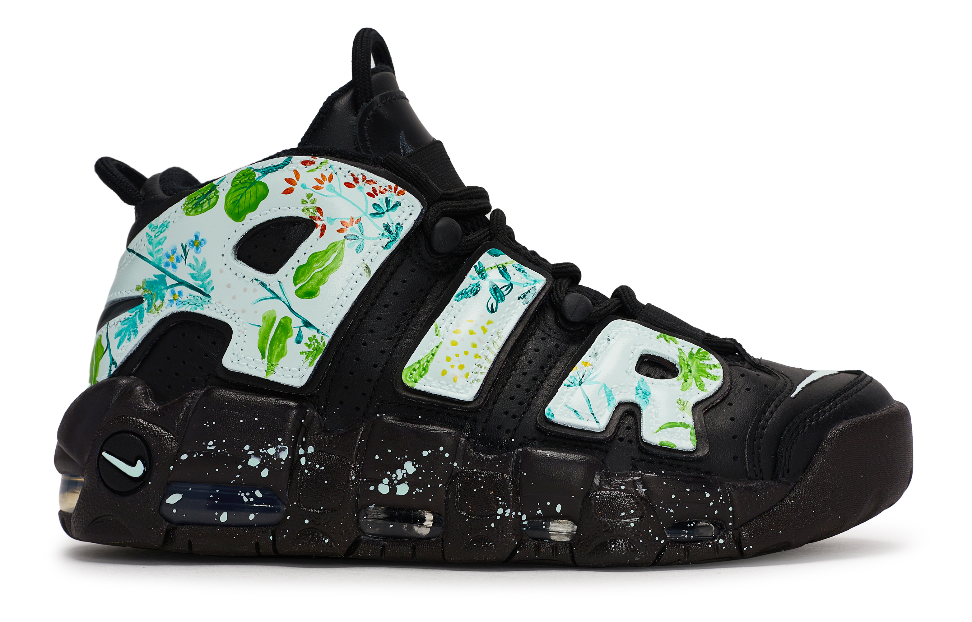 Nike Air More Uptempo 811 Manufacturing, Spring Aroma Underfoot, Special Shoe Box Abrasion Resistant Mid top