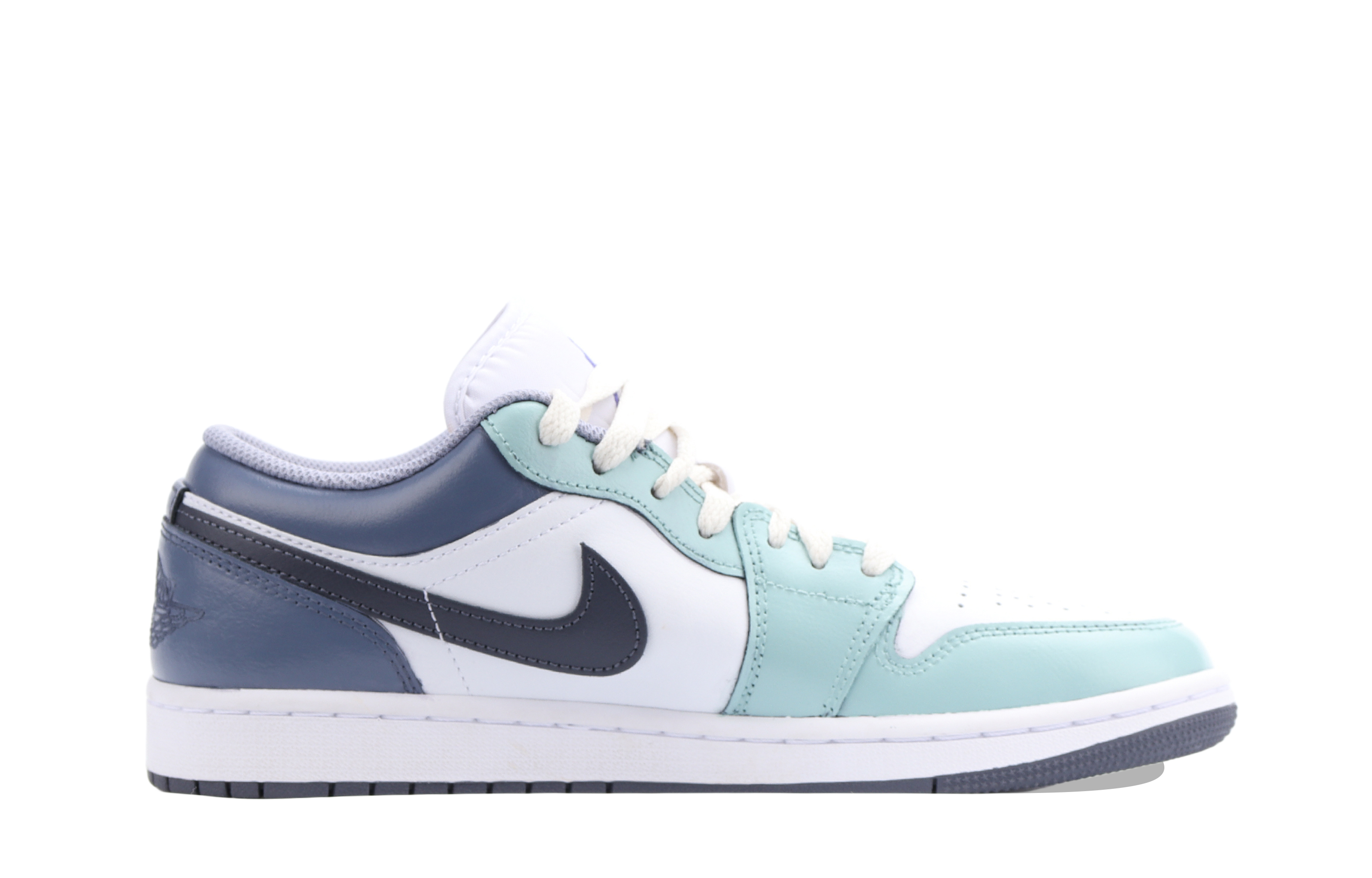 Jordan Air Jordan 1 Slip Resistant Slip Resistant Low top Vintage Basketball Shoes Men’s Purple Green