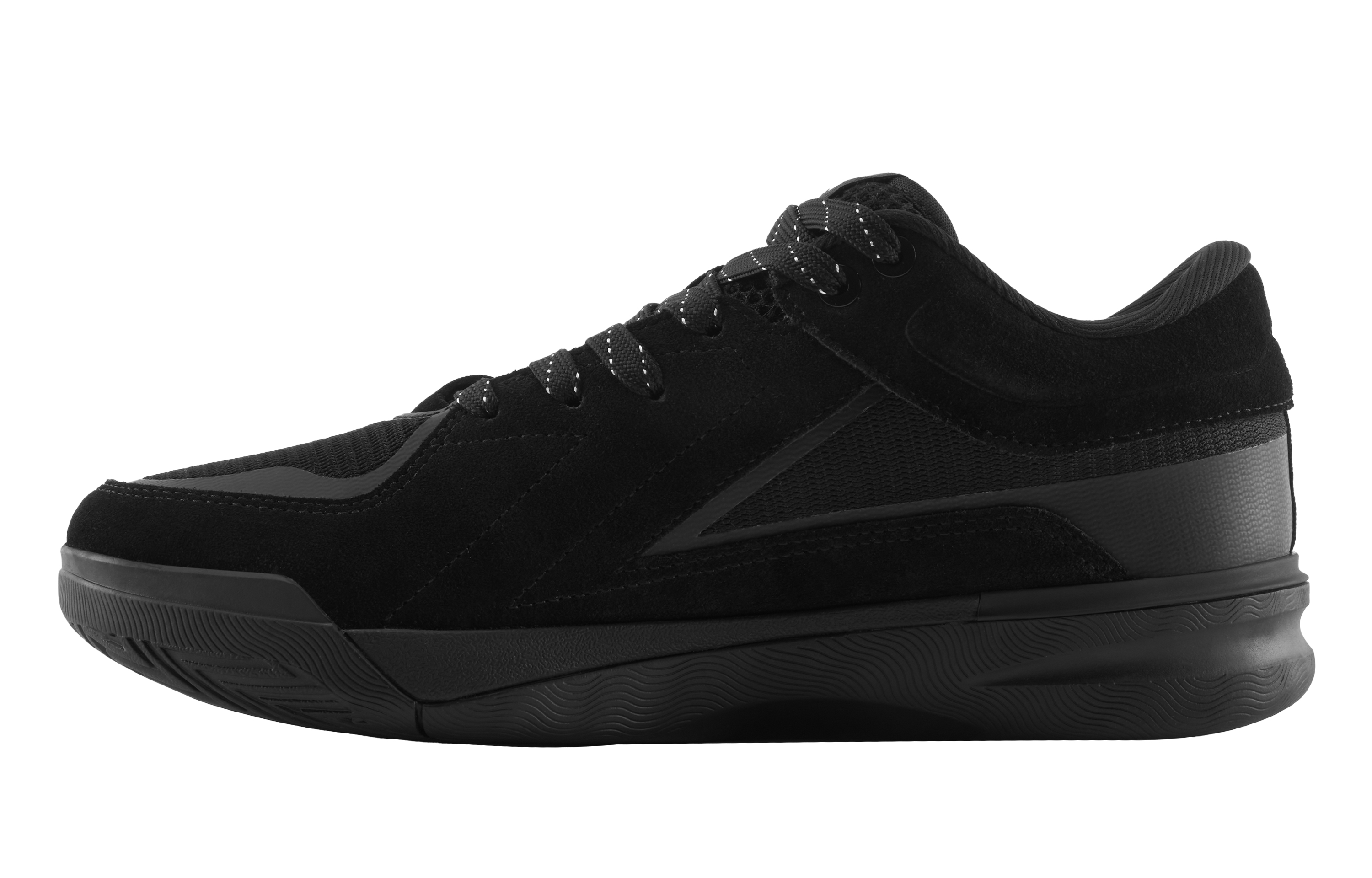 UZIS Abrasion Resistant Coverage Anti Rollover Low top Basketball Shoes Men’s Black Warrior