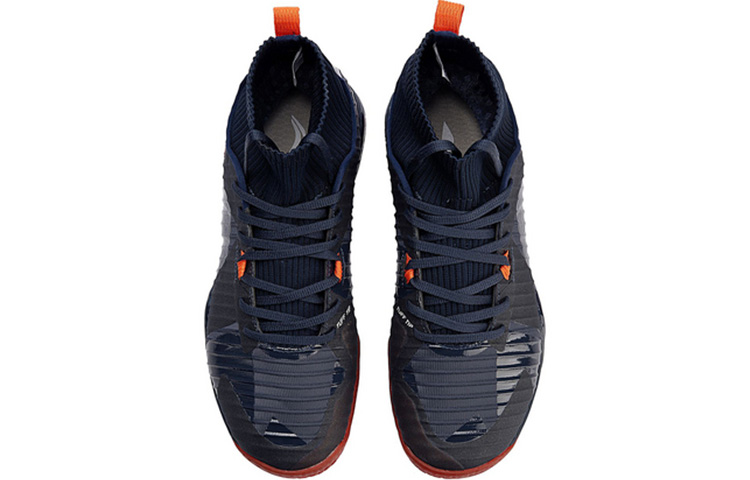 Li Ning Frontier Shadow Pro Cushioning Lightweight Abrasion Resistant Slip Resistant High top Badminton Shoes Unisex