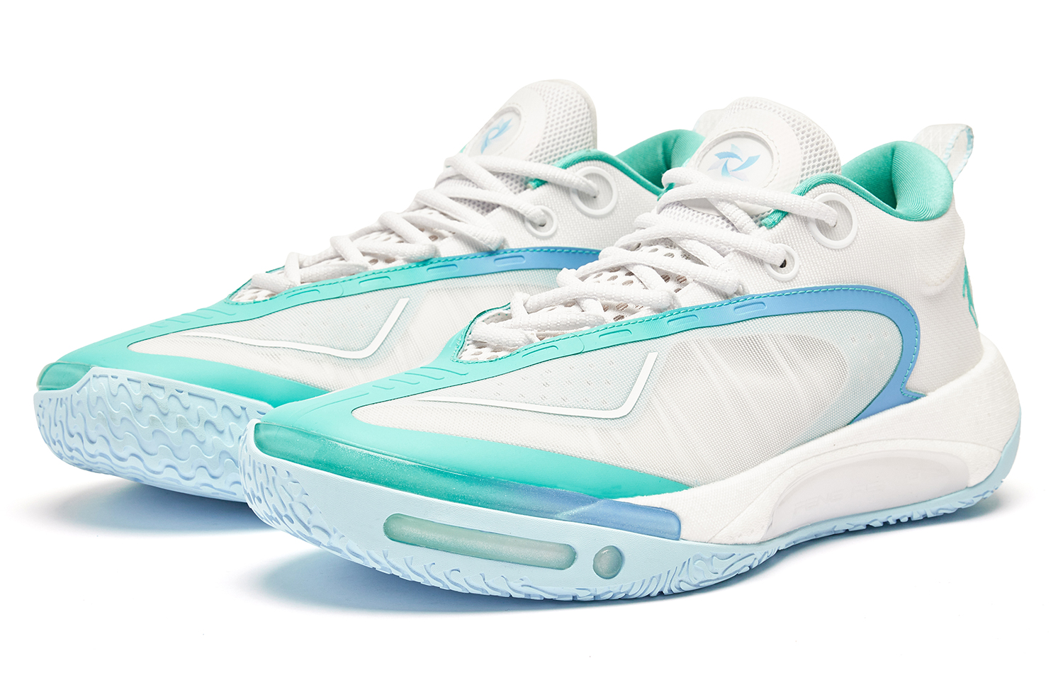 QIAODAN Wind Blade 4 PRO Low top Basketball Shoes Men’s White Blue