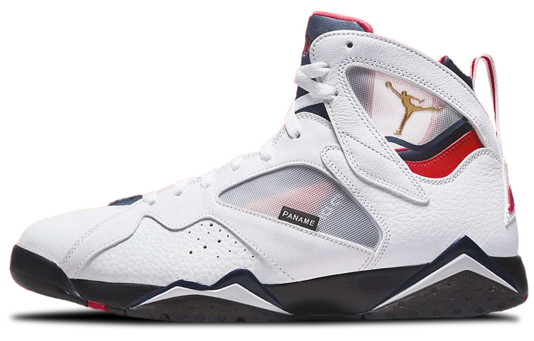 Jordan Air Jordan 7 retro \"paris saint-germain\" Mesh two-layer cowhide, first-layer cowhide, comfortable and versatile, shock-absorbing, non-slip, wear-resistant, wrapping support, mid-top basketball shoes, same style for men and women, black and white