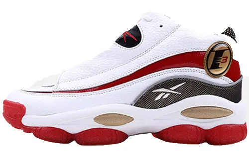 Reebok THE ANSWER DMX Comfortable Lightweight Low top Vintage Basketball Shoes Men's Red White