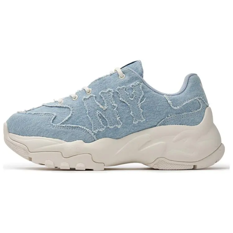 MLB New York Yankees Slip Resistant Abrasion Resistant Mid top Chunky Sneakers Unisex Blue