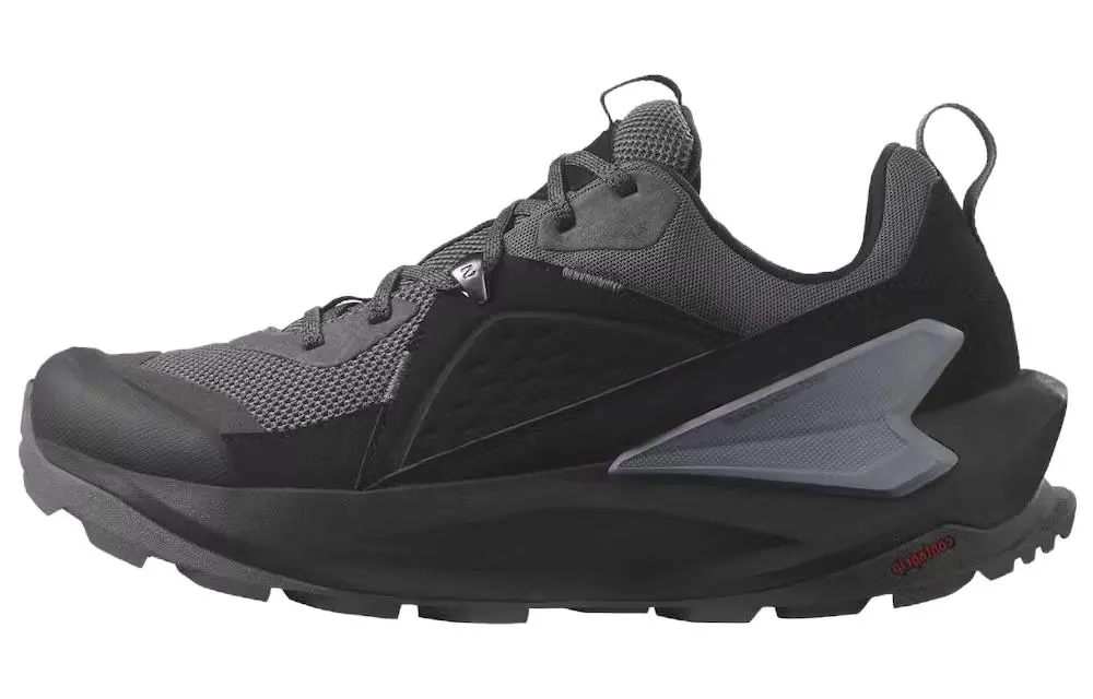SALOMON Elixir Slip Resistant Abrasion Resistant Low top Hiking Shoes Men's Black