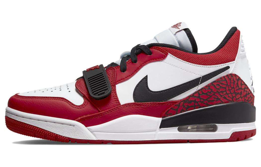 Jordan Legacy 312 low chicago leather Chicago low-top retro basketball shoes men's white red black
