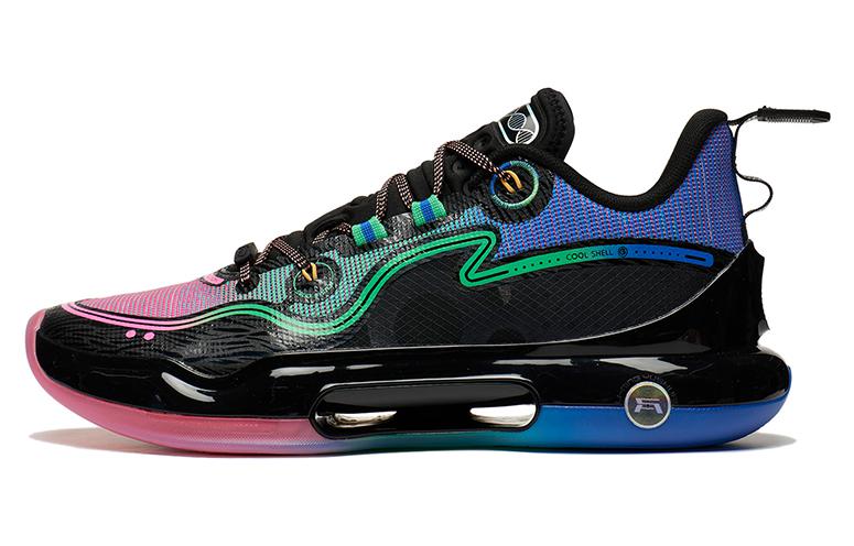 Li Ning Yushuai Evolution Low Textile, TPU Abrasion Resistant Breathable Low top Basketball Shoes Men's Black Pink Blue