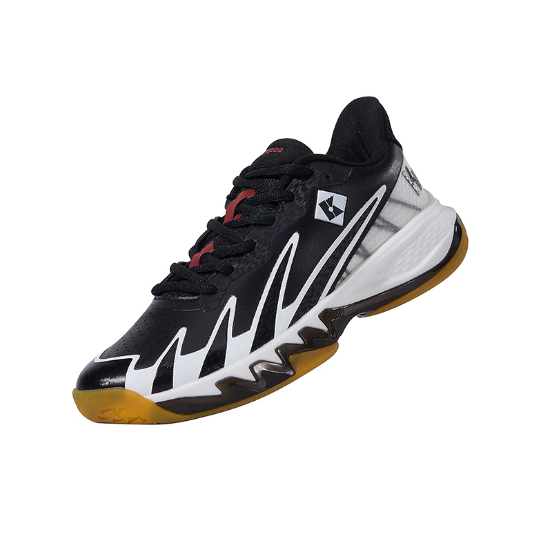KUMPOO Asura Collection Cushioning Support Balance Low top Badminton Shoes Unisex Black