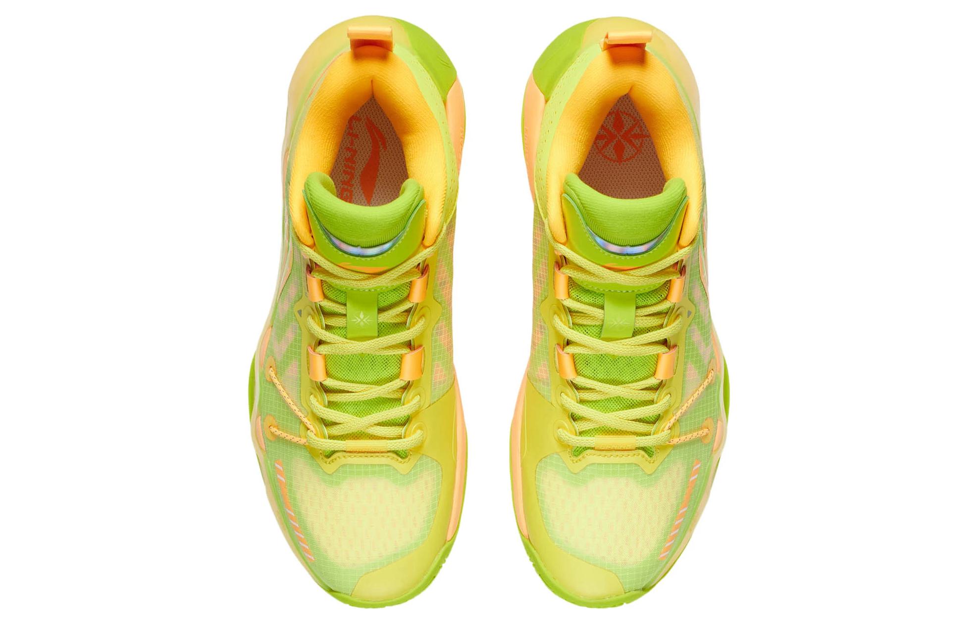 Li Ning Liren 2 Low Basketball Shoes Men’s Low Top Fluorescent Yellow/Fluorescent Alpha Hydroxy Acids Green