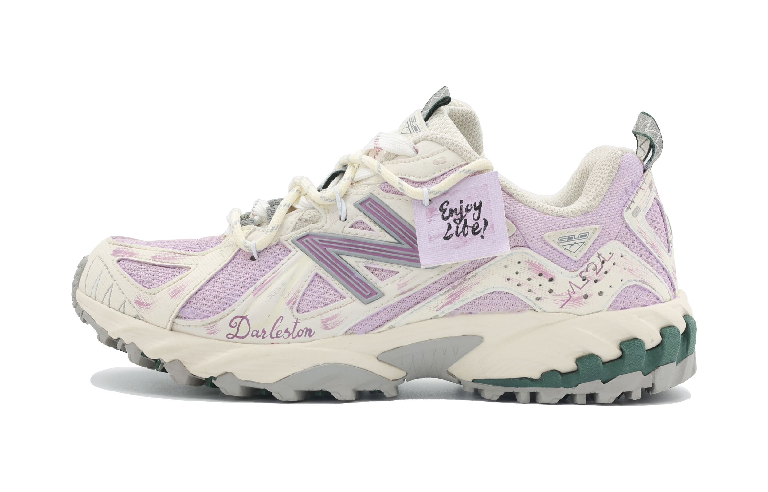 New Balance 610T Bolanmske Purple Cushioning Slip Resistant Abrasion Resistant Low top Hiking Shoes Unisex Light Purple