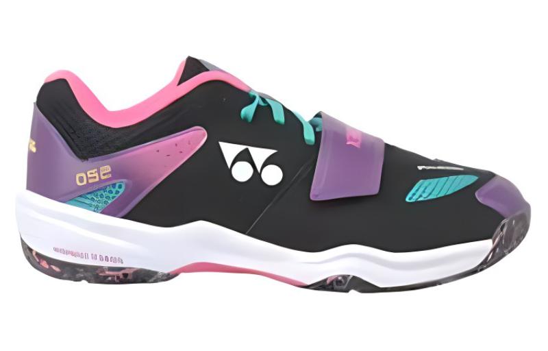 YONEX Badminton Shoes Slip Resistant Abrasion Resistant Low top Badminton Shoes Unisex Purple Black
