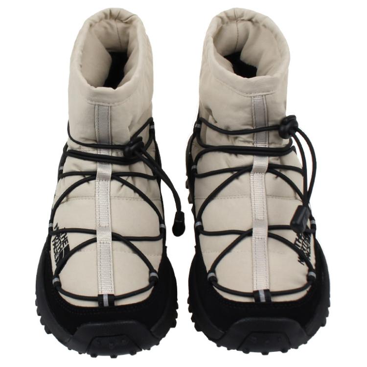 THE NORTH FACE BOREALIS Thermal Abrasion Resistant Slip Resistant Trendy Short Snow Boots Unisex White Black