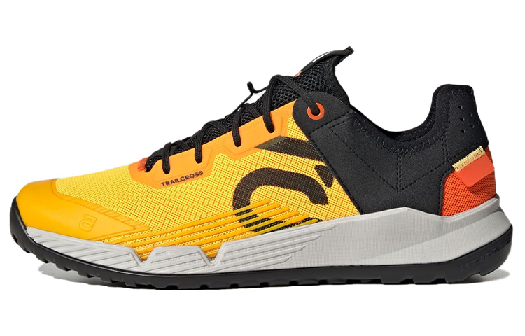 Adidas Five Ten Trailcross Lt Slip Resistant Abrasion Resistant Low top Cycling Shoes Men's Black Yellow