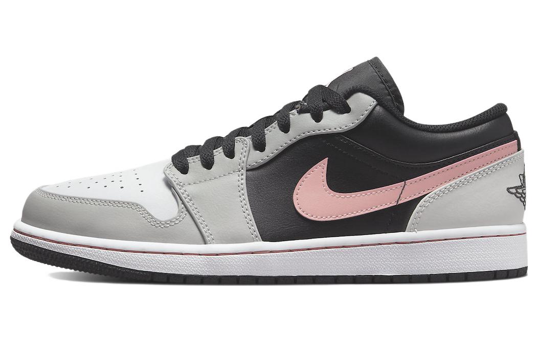 Jordan Air Jordan 1 low trendy low-top retro basketball shoes men's white black pink