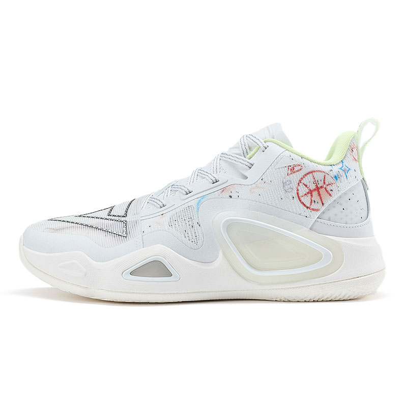 PEAK Tai Ji2.0 Lightweight Rebound Low top Basketball Shoes Men’s White Green