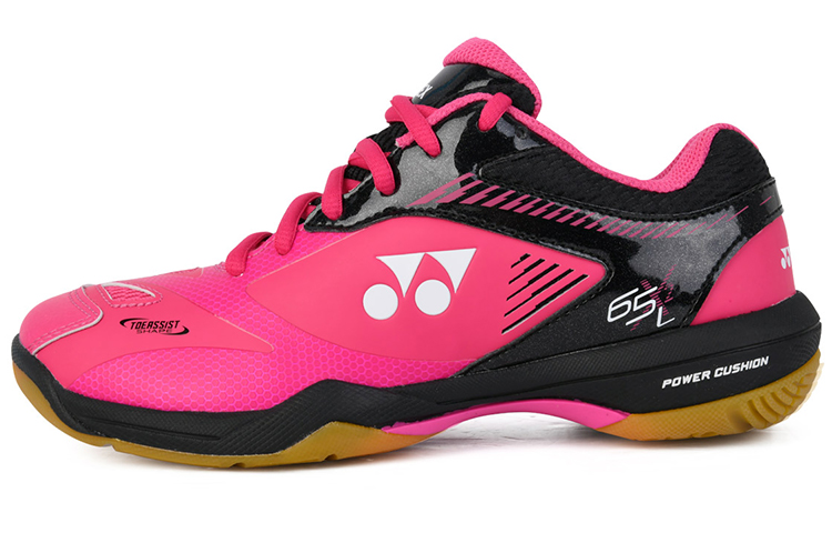 YONEX Yonex 65 line print non-slip wear-resistant low-top badminton shoes women's black pink