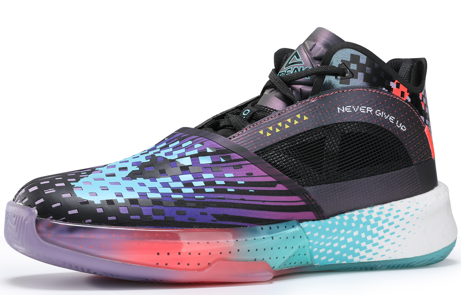 PEAK Surfing The Big Triangle 1.0 Basketball Shoes Men’s Low Top Black/Cerulean