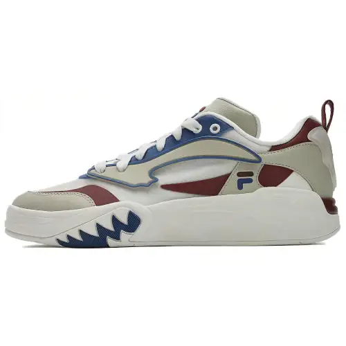 FILA FUSION DESPERADO LOW top Vintage Basketball Shoes Men's White Red